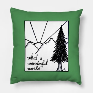 Wonderful world Pillow