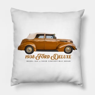 1938 Ford Deluxe Model 82A 4 Door Convertible Sedan Pillow