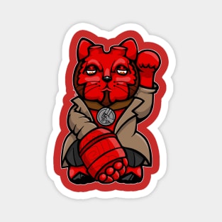 Hellboy lucky cat Magnet