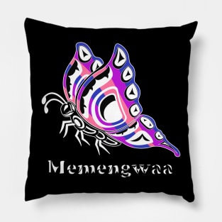 Memengwaa (Butterfly) Genderfluid Pride Pillow