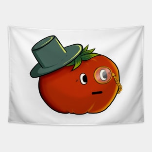 Fancy Tomato Grandpa with Monocle Tapestry