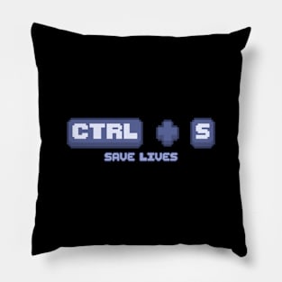 Pixel Art Keyboard Shortcut Control S Save Lives Pillow