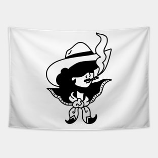 Smoking Cowgirl Tapestry