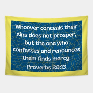 Bible Verse Proverbs 28:13 Tapestry