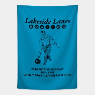 Lakeside Lanes Bowling Tapestry