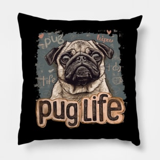 pug life Pillow