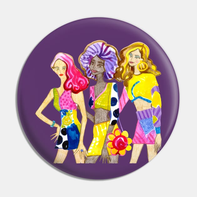 Funny girls Pin by Sotsenko