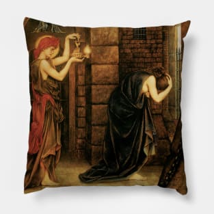 Hope in a Prison of Despair by Evelyn De Morgan Pillow