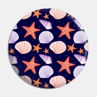 Sea Life Pattern: Dreaming at the beach Pin