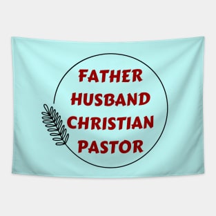 Father Husband Christian Pastor Tapestry