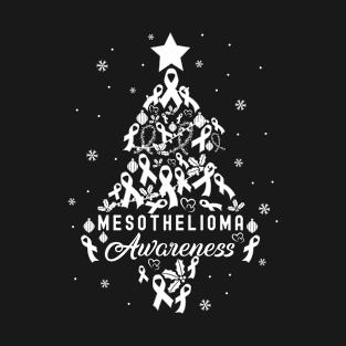 Christmas Tree Mesothelioma Awareness T-Shirt