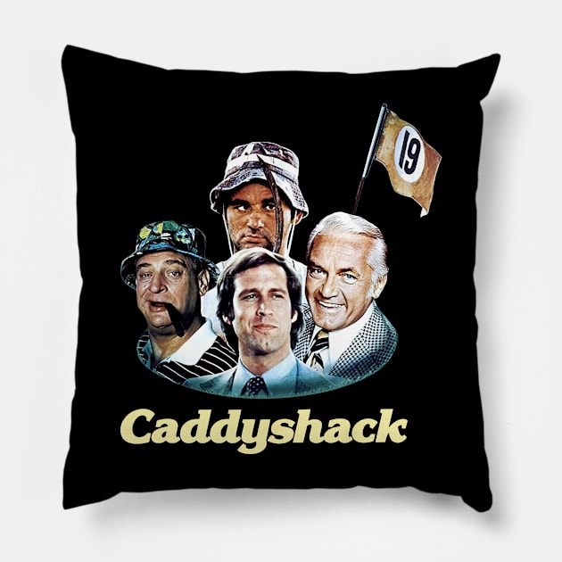 All Characters Popular Caddyshack Pillow by Ahana Hilenz