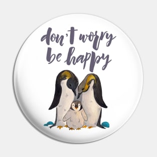 Happy little penguin family Pin