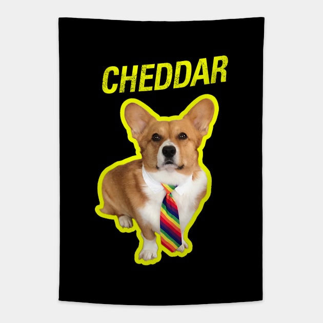 Cheddar  |  Brooklyn 99 Tapestry by cats_foods_tvshows