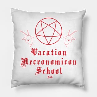 Vacation Necronomicon School Pillow