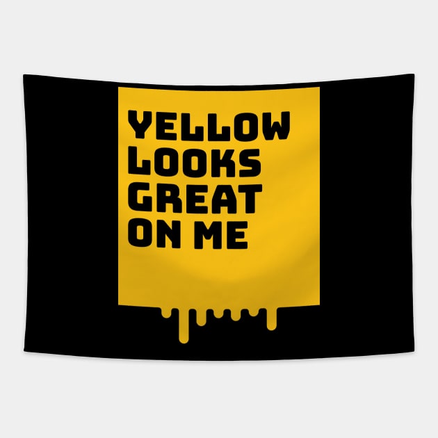 Yellow looks great on me Tapestry by Fitnessfreak