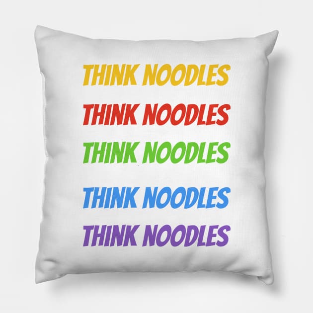 think noodles (pack) Pillow by AdelDa