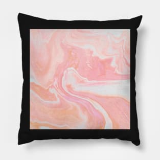 Abstract Pink Oil Pillow