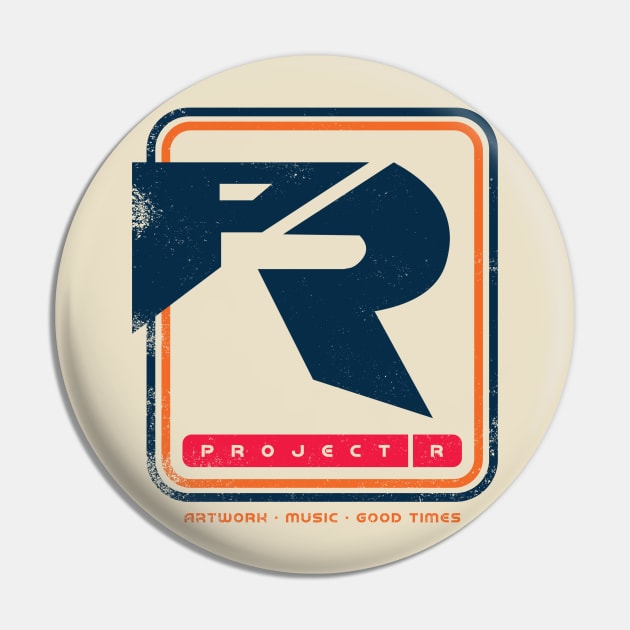 Project R - Retro Logo Pin by PRWear