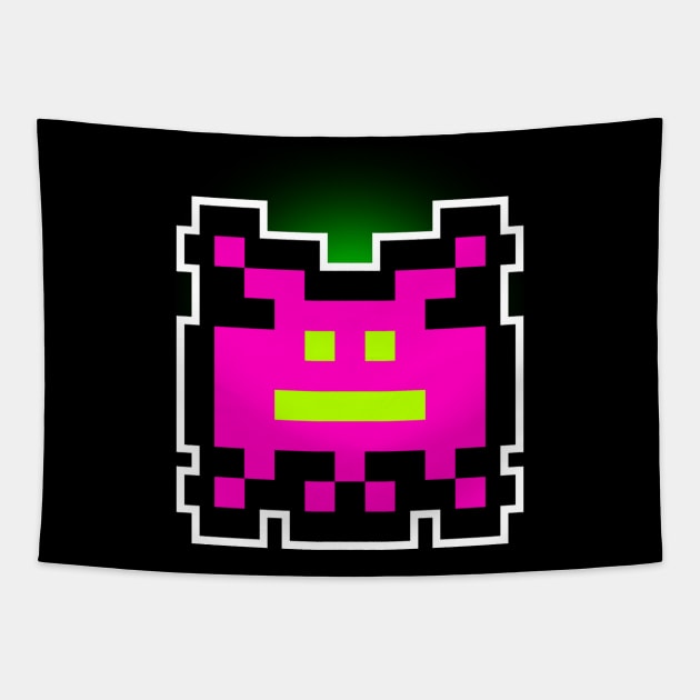 Pink invader 2 Tapestry by DvsPrime8