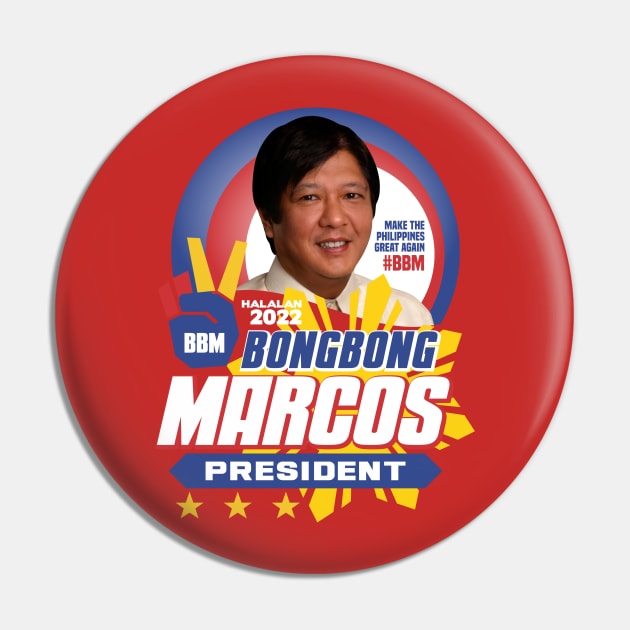 BBM BONGBONG MARCOS FOR PRESIDENT ELECTION 2022 TSHIRT Pin by VERXION