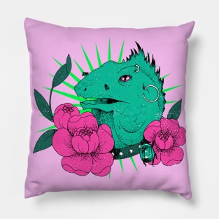 Vintage Retro Lizard Pillow