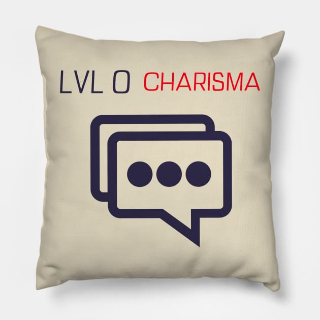 RPG Player LVL 0 Charisma Pillow by NivousArts