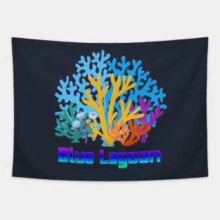 Blue Lagoon, The Story of the Sea, coral reefs Tapestry