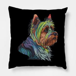 Yorkshire Terrier Dog Art Pillow