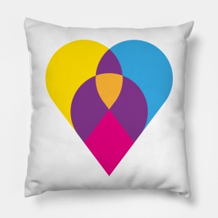 Love modern heart design Pillow