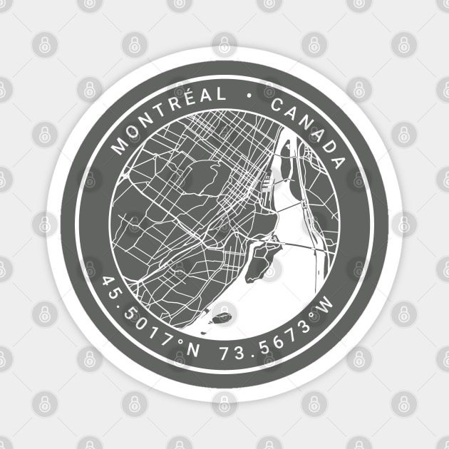 Montreal Map Magnet by Ryan-Cox