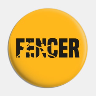 Fencer (black) Pin