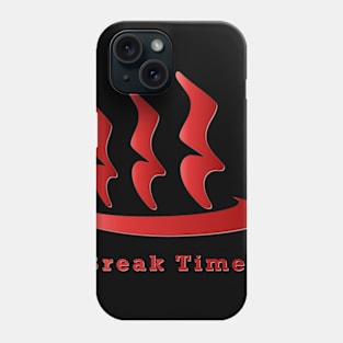 Quarter Rest & Hot Spring Logo : Black BG Phone Case