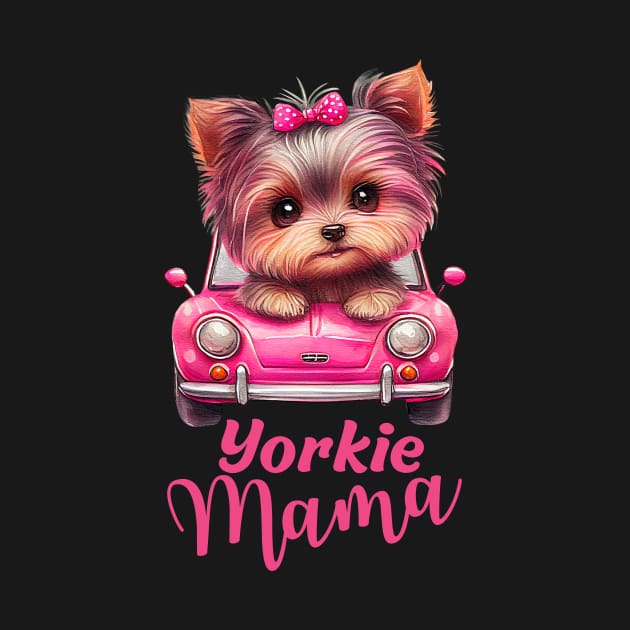 Yorkie mama by Yula Creative