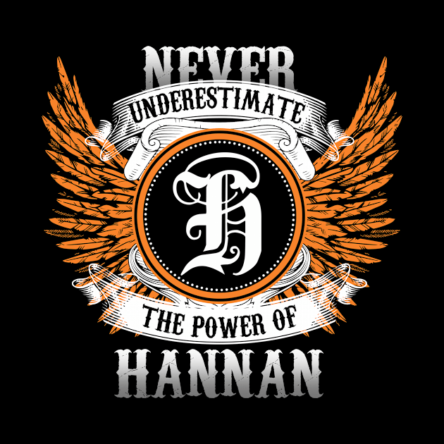 Hannan Name Shirt Never Underestimate The Power Of Hannan by Nikkyta