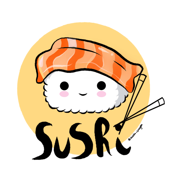 Cute sushi by dessin_crayon