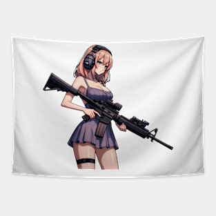 Tactical Girl Tapestry