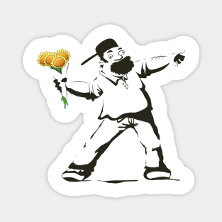 Crazy Flower Thrower Magnet