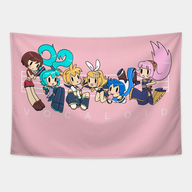 Vocaloid Pals Tapestry by GummyDoodles 