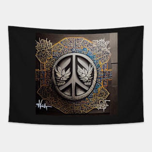 peace logo 02 Tapestry