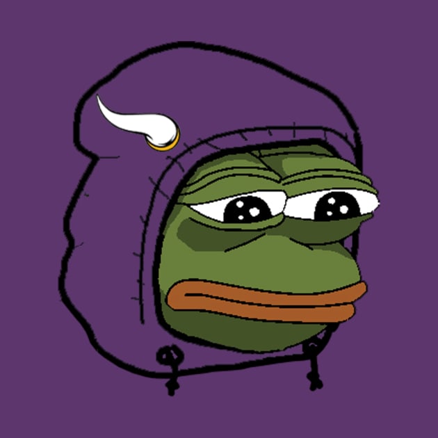 Minnesota Vikings Ultra Rare Pepe (For Purple Shirts) by gt14199