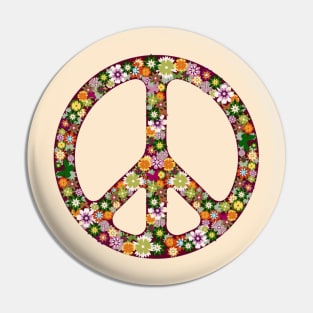 Peace Love Happiness Pin