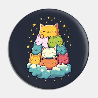 Pile Of Cats Pin