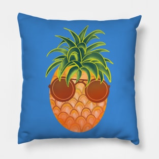 Cool pineapple with sunglasses Pillow