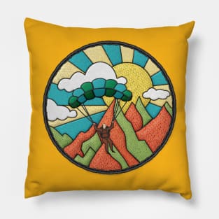 Skydiving Midlife Merit Badge Pillow