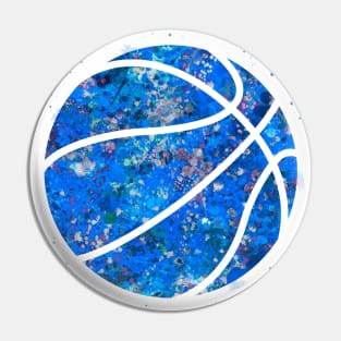 Basketball Ball Blue Pin