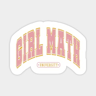 Girl Math University Magnet