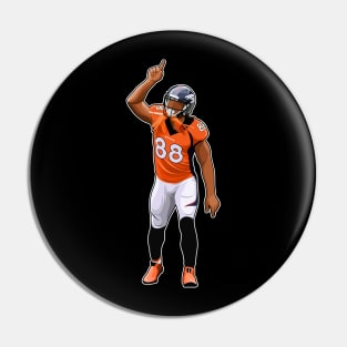 Demaryius Thomas #88 Point Up Pin