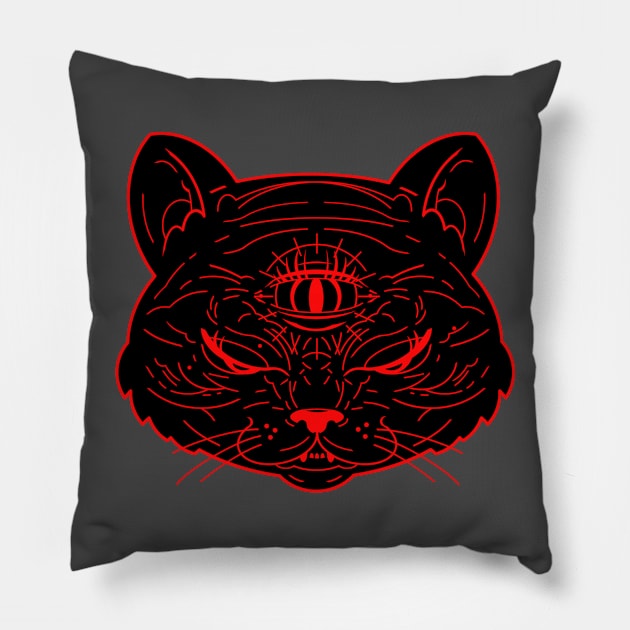 MystiCatical!! Pillow by bigbadrobot