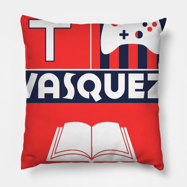 Vasquez Family Crest Pillow by Mathquez